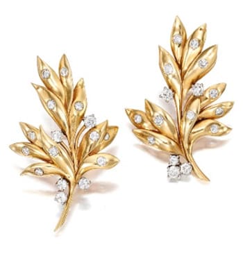 image of gold earrings