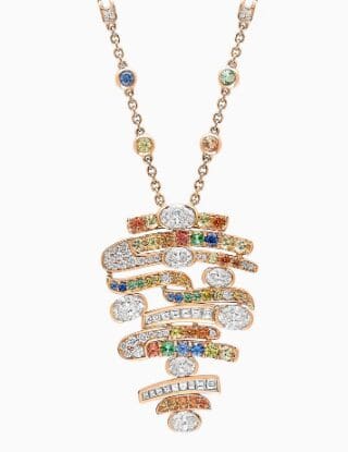 Play of Light Rose Gold Drop necklace
