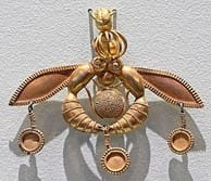 The Minoan Bee Pendant, Heraklion Archaeological Museum
