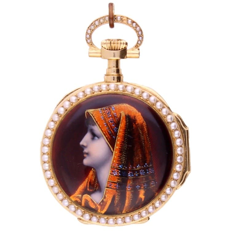Patek Philippe fob watch, crafted circa 1889.