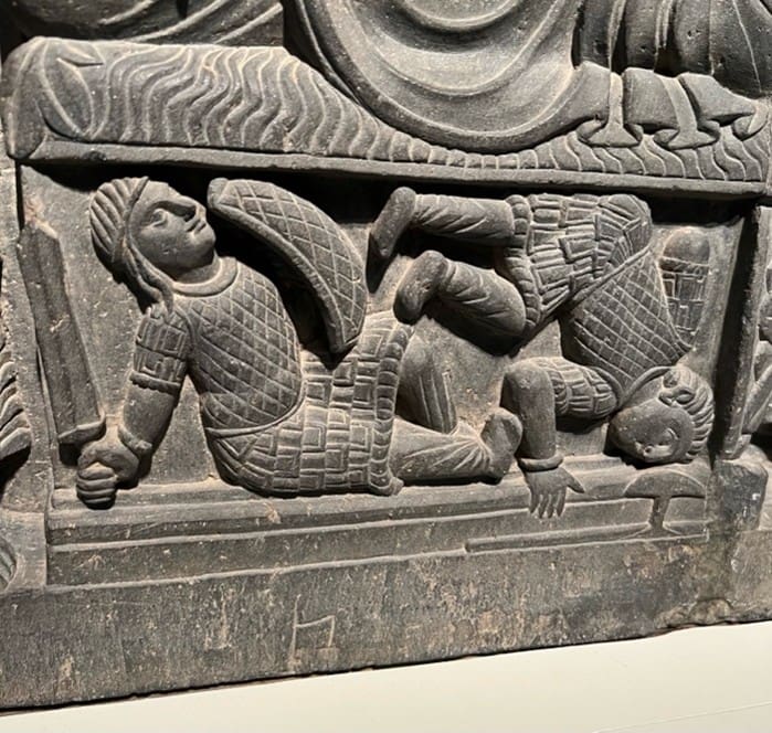 Closeup of Mara’s army collapsing. Photograph by Ashley Crawford