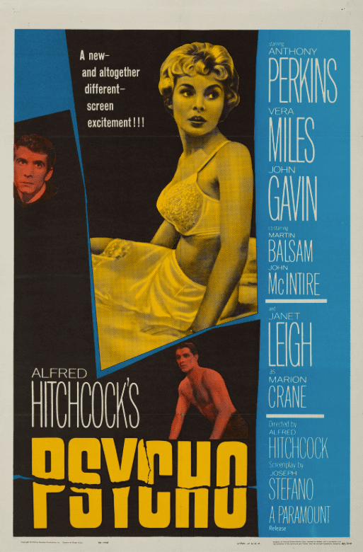 A copy of the US one-sheet for Psycho can typically be secured for around £3,000