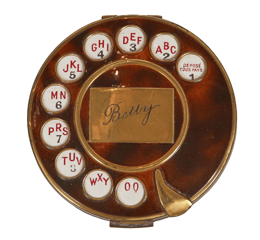 An unmarked compact designed by Salvador Dali for Schiaparelli, 1935, sold 9th December 2025 ‘Passion for Fashion’ at Kerry Taylor auctions for £2,210. Insurance in the region of £4,000.