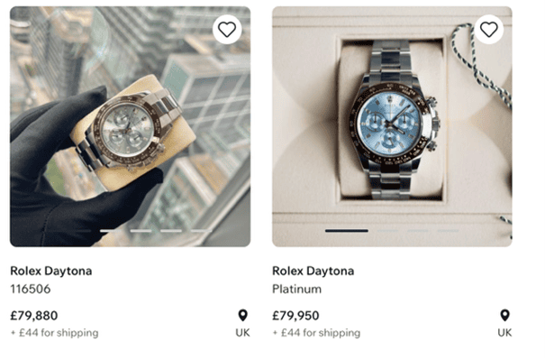 Two 2017 examples in the UK with complete sets, listed on average at £79,915.
