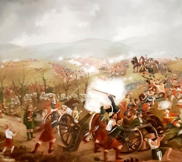 Detail of ‘Battle of Culloden’ by Robert Peel Ross, c.1900. Held in the collection of Inverness Museum & Art Gallery