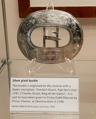Silver buckle held in the collection of Inverness Museum & Art Gallery